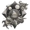 geological timeline tattoo design idea