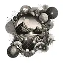 geological timeline tattoo design idea