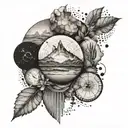 geological timeline tattoo design idea