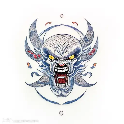 Balrog vs man tattoo design idea