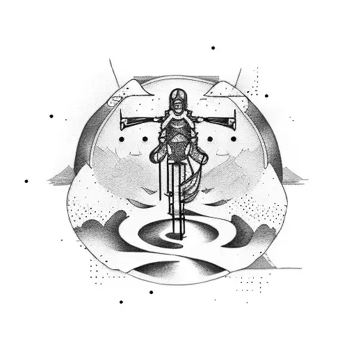 text" why not risk life when its gone keep going" tattoo design idea