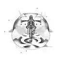 text" why not risk life when its gone keep going" tattoo design idea