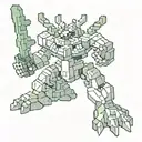gliscor pixel art tattoo design idea