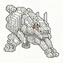 gliscor pixel art tattoo design idea