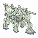 gliscor pixel art tattoo design idea