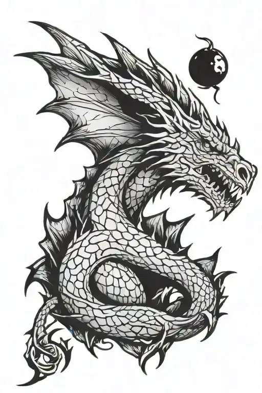 game of thrones dracarys tattoo design idea