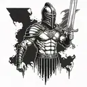 gladiator with the sword tattoo design idea