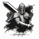 gladiator with the sword tattoo design idea