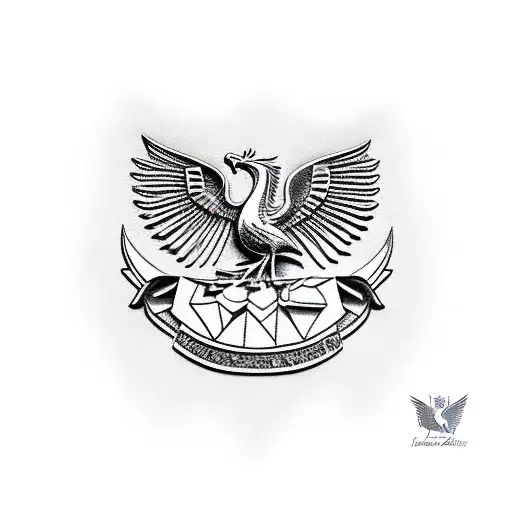 liver bird tattoo design idea