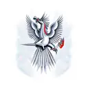 liver bird tattoo design idea