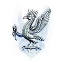 liver bird tattoo design idea