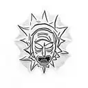 rick and morty tattoo design idea