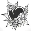 love and pain hurt torture tattoo design idea