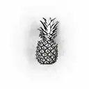 Pineapple tattoo design idea