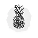 Pineapple tattoo design idea