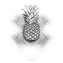 Pineapple tattoo design idea