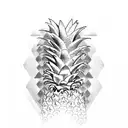 Pineapple tattoo design idea