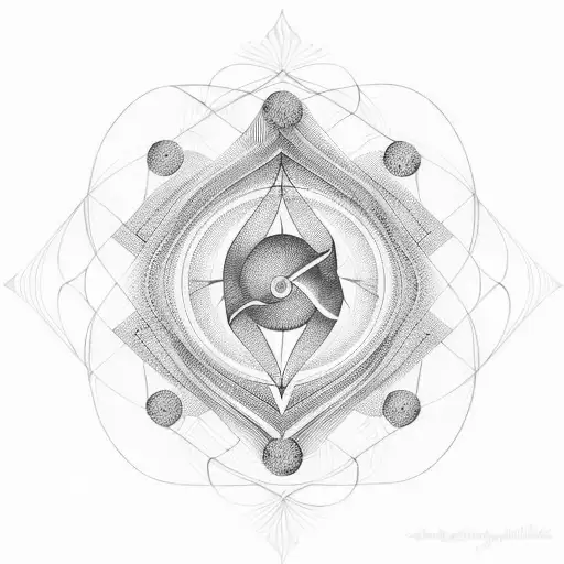Incorporate musical notes and instruments into a geometric design inspired by the Fibonacci sequence tattoo design idea