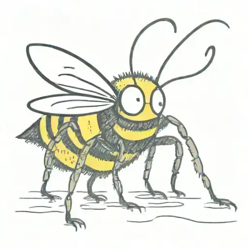 bumble bee tattoo design idea