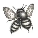 bumble bee tattoo design idea