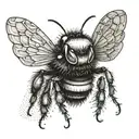 bumble bee tattoo design idea