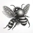 bumble bee tattoo design idea