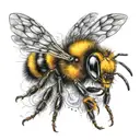 bumble bee tattoo design idea