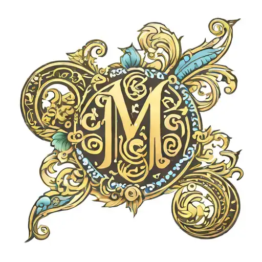 MB monogram style tattoo tattoo design idea