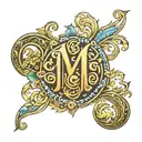 MB monogram style tattoo tattoo design idea