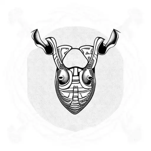 rhino beetle Celtic knot tattoo design idea