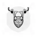 rhino beetle Celtic knot tattoo design idea