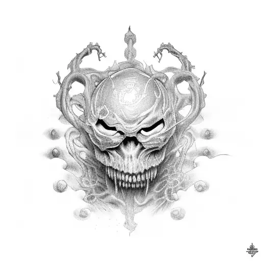 creepy pasta tattoo design idea