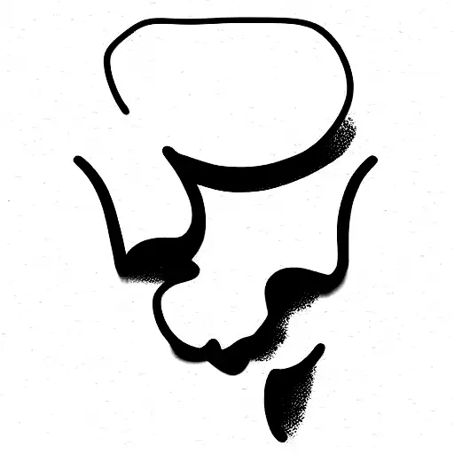 two faces tattoo design idea