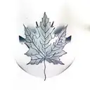 Maple Leaf tattoo design idea
