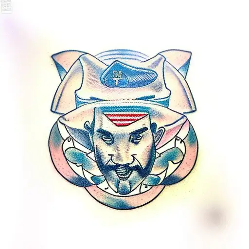 psalm 23:4 tattoo design idea