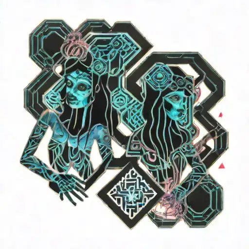 soul sisters holding hands tattoo design idea