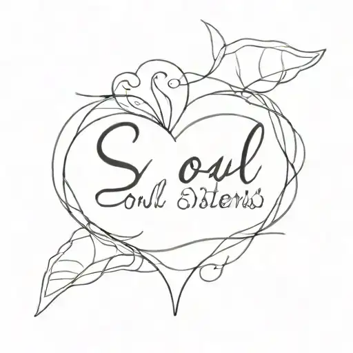 soul sisters tattoo design idea