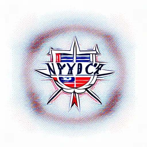 Puerto Rican flag inside yankee symbol  tattoo design idea