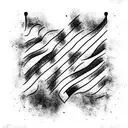 flag inside yankee symbol  tattoo design idea