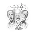 three stooges tattoo design idea
