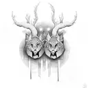 twins brothers tattoo design idea