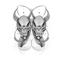 twins brothers tattoo design idea