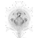DUCK GOOSE WATER tattoo design idea