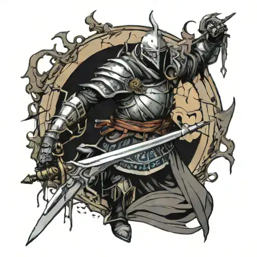 baldes of the dark moon dark souls 3 tattoo design idea