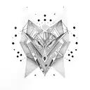 thick black triangle tattoo design idea