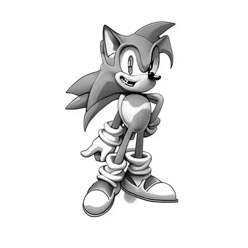 sonic the hedgehog tattoo design idea