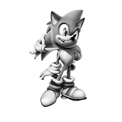sonic the hedgehog tattoo design idea