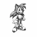 sonic the hedgehog tattoo design idea
