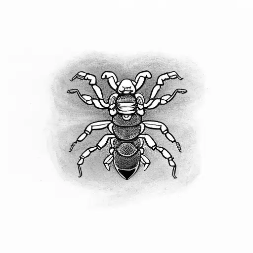 a scorpion destroying a heart tattoo design idea