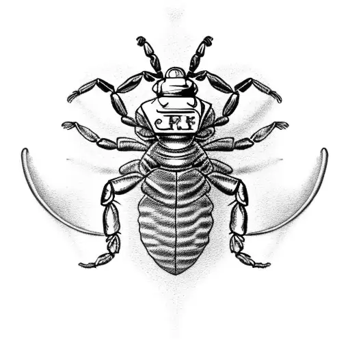 a scorpion destroying a heart tattoo design idea